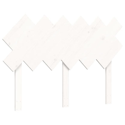 Seniorenbett mit Kopfteil 120x200 cm Weiß Massivholz