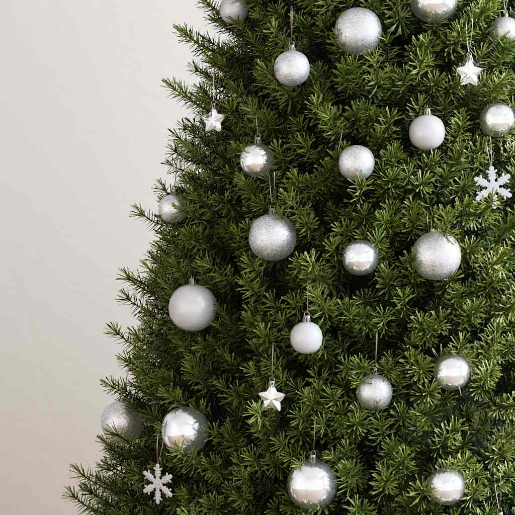 111-tlg. Weihnachtskugel-Set Silbern Polystyrol