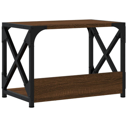 Druckerständer 2 Ablagen Braun Eichen-Optik 44x26x31,5 cm