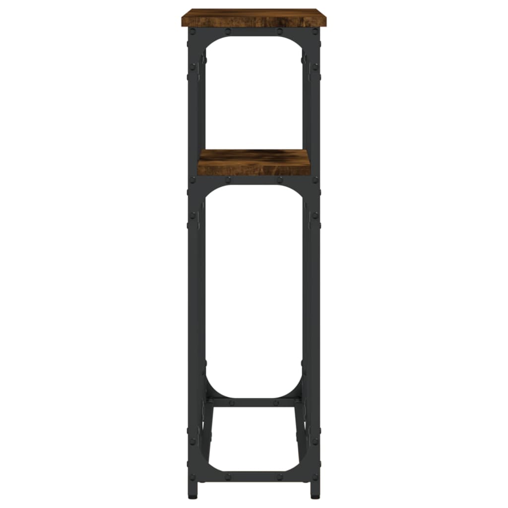 Konsolentisch Räuchereiche 90x22,5x75 cm Holzwerkstoff