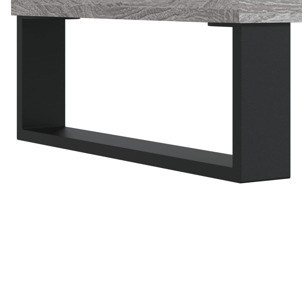 Sideboard Grau Sonoma 90x34x80 cm Holzwerkstoff
