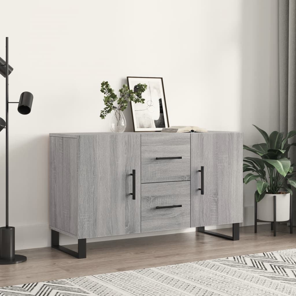 Sideboard Grau Sonoma 100x36x60 cm Holzwerkstoff