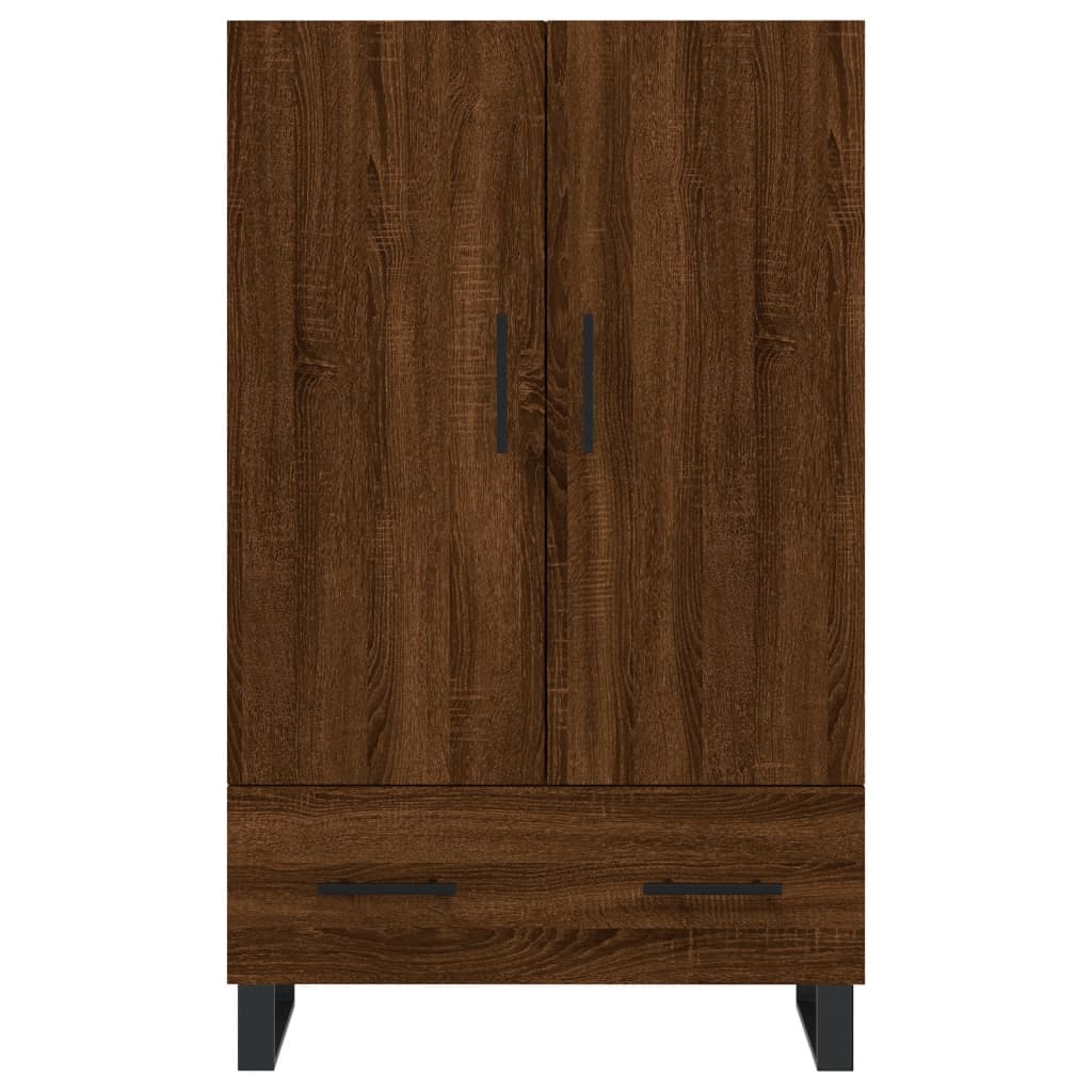 Highboard Braun Eichen-Optik 69,5x31x115 cm Holzwerkstoff