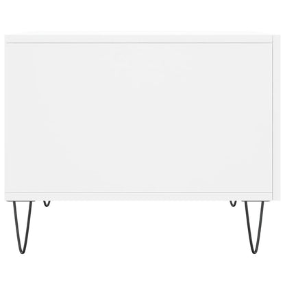 Couchtisch Weiß 50x50x40 cm Holzwerkstoff