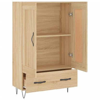 Highboard Sonoma-Eiche 69,5x31x115 cm Holzwerkstoff