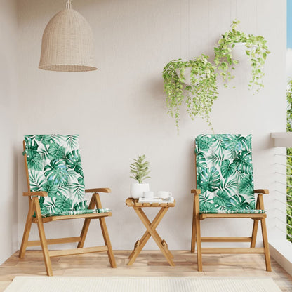 Gartenstühle mit Kissen 2 Stk. Massivholz Teak
