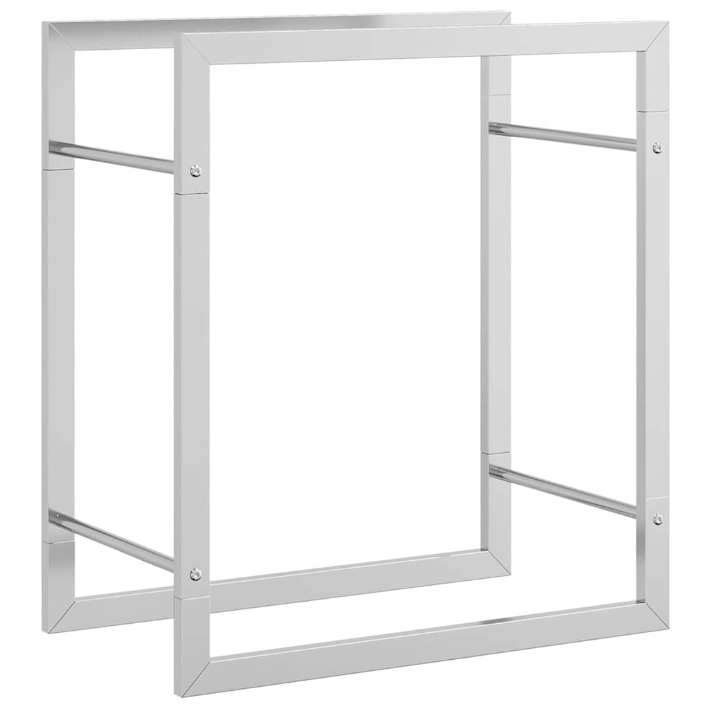 Brennholzregal 50x28x56 cm Edelstahl