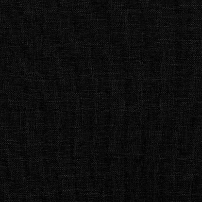 Tagesbett Ausziehbar Schwarz 90x200 cm Stoff