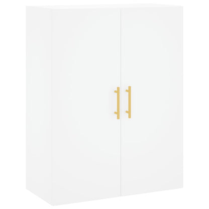 Highboard Weiß 69,5x34x180 cm Holzwerkstoff