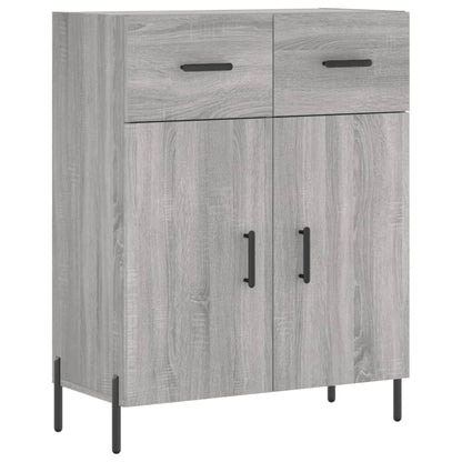 Highboard Grau Sonoma 69,5x34x180 cm Holzwerkstoff
