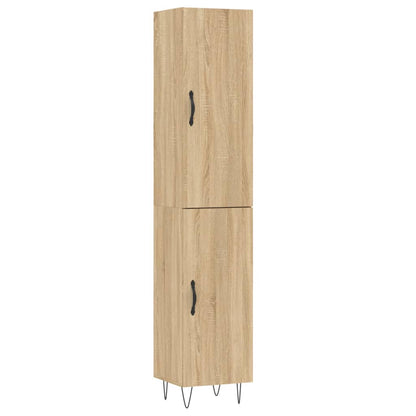 Highboard Sonoma-Eiche 34,5x34x180 cm Holzwerkstoff