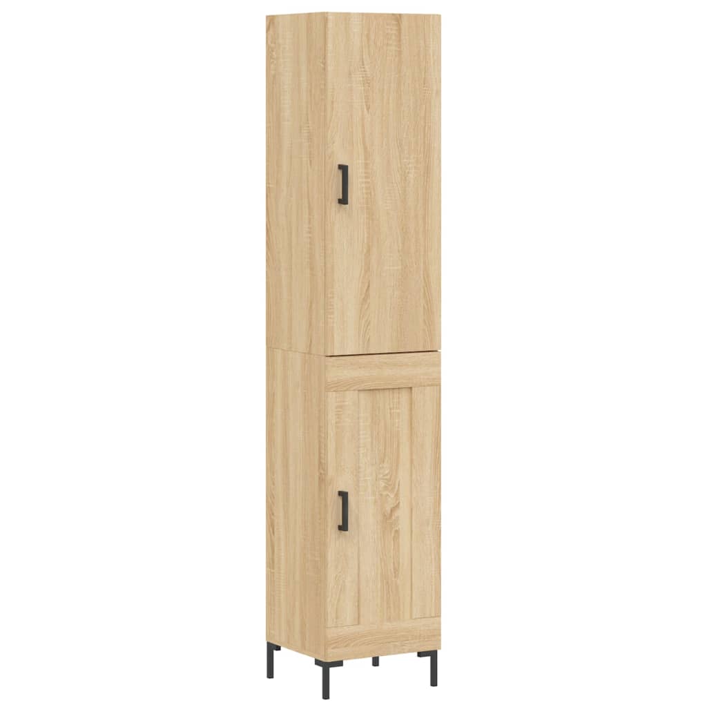 Highboard Sonoma-Eiche 34,5x34x180 cm Holzwerkstoff