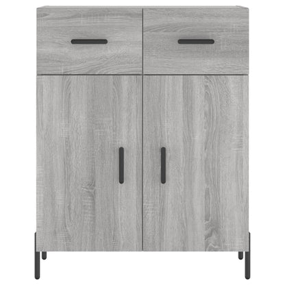 Highboard Grau Sonoma 69,5x34x180 cm Holzwerkstoff