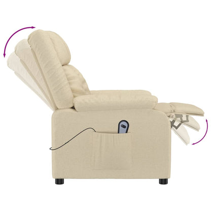 Relaxsessel Elektrisch Creme Stoff