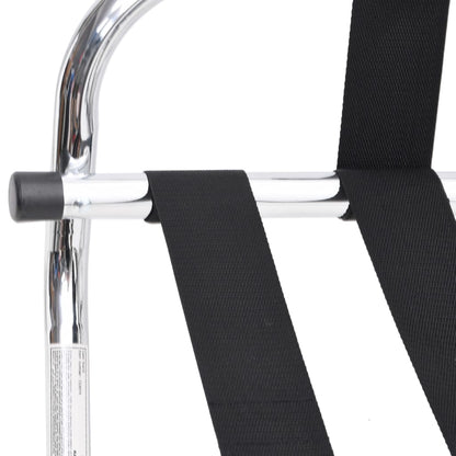 Gepäckträger mit Rückenlehne Silber 56 x 39 x 52 cm