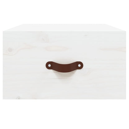 Wand-Nachttisch Weiß 40x29,5x22 cm