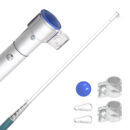 Flagge Italiens mit Mast 5,5 m Aluminium