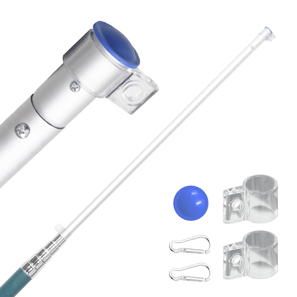 Flagge der Türkei mit Mast 5,5 m Aluminium