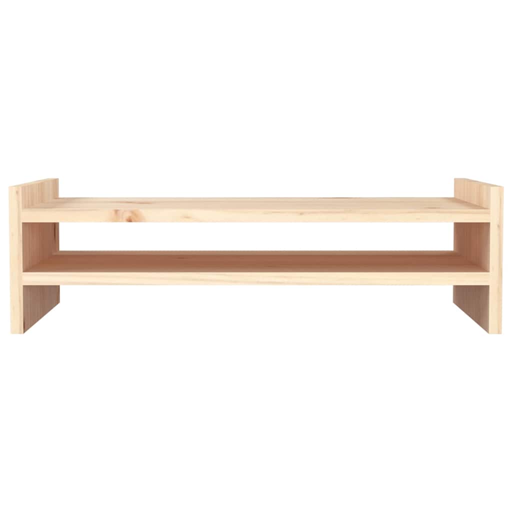 Monitorständer 50x27x15 cm Massivholz Kiefer