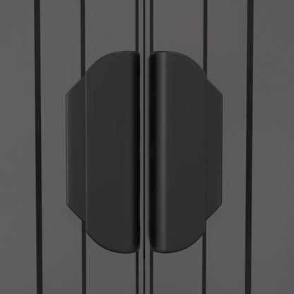 Geräteschuppen Hellgrau 192x938x223 cm Verzinkter Stahl