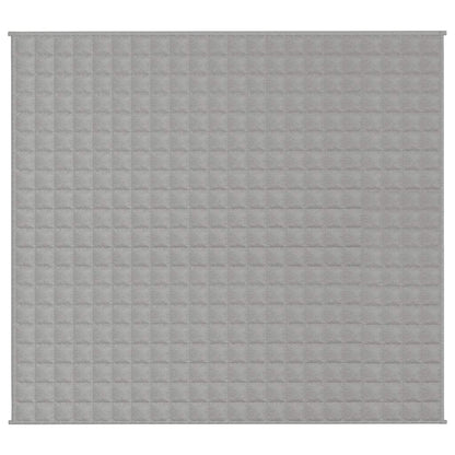 Gewichtsdecke Grau 200x225 cm 13 kg Stoff