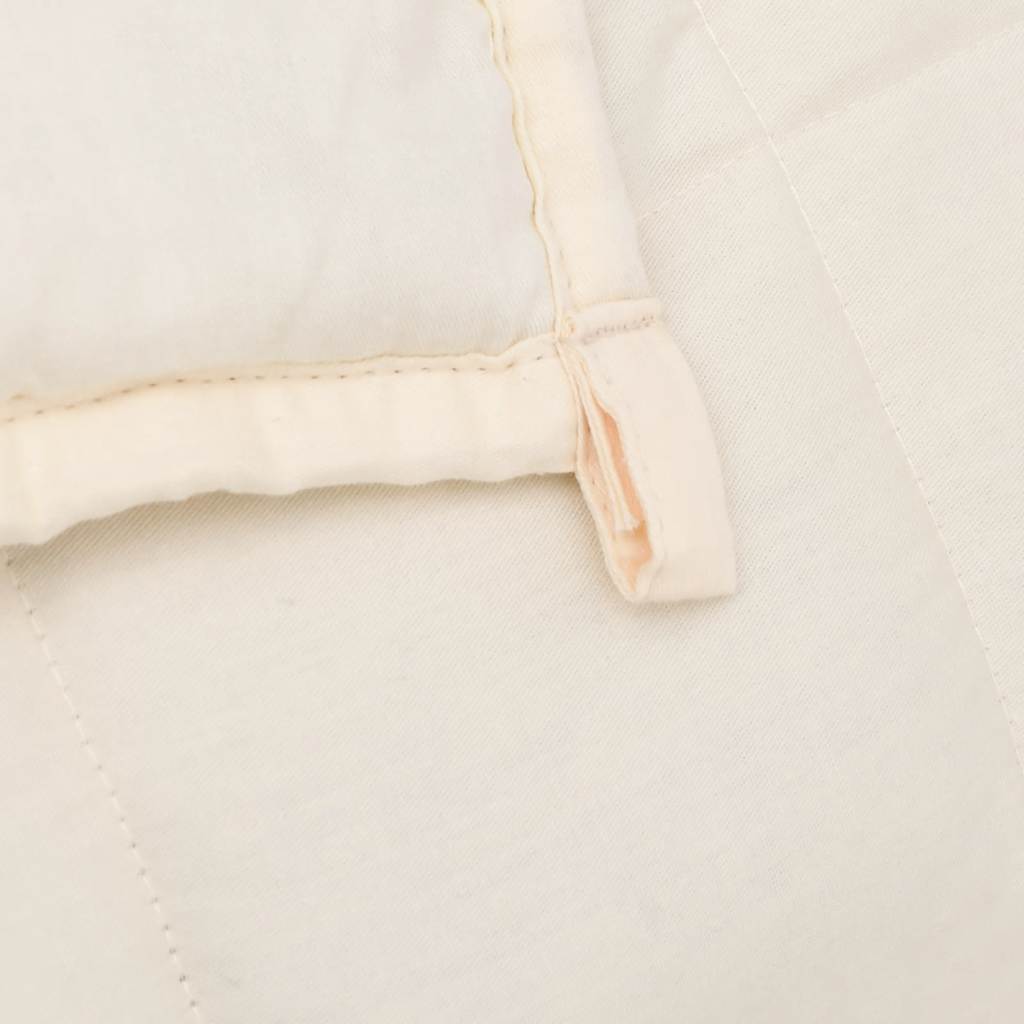 Gewichtsdecke Hellcreme 155x220 cm 7 kg Stoff