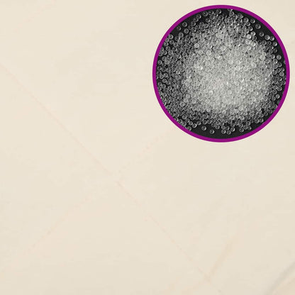 Gewichtsdecke Hellcreme 155x220 cm 7 kg Stoff