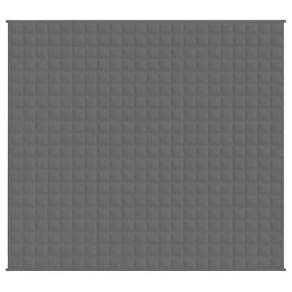 Gewichtsdecke Grau 200x225 cm 9 kg Stoff