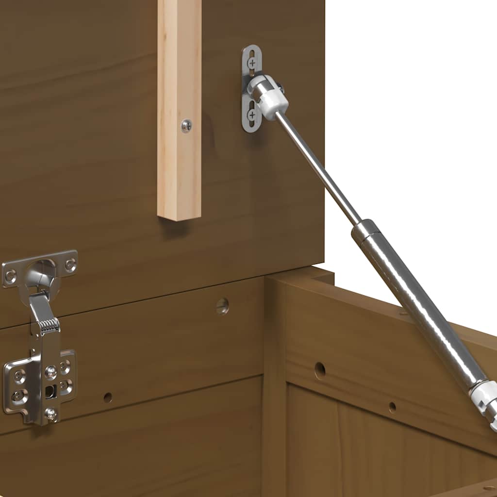 Truhe Honigbraun 110x50x45,5 cm Massivholz Kiefer