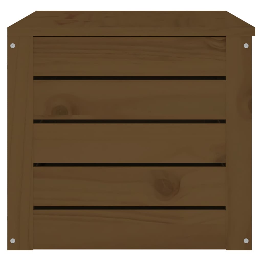 Truhe Honigbraun 89x36,5x33 cm Massivholz Kiefer