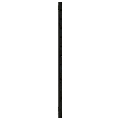 Wand-Kopfteil Schwarz 141x3x91,5 cm Massivholz Kiefer