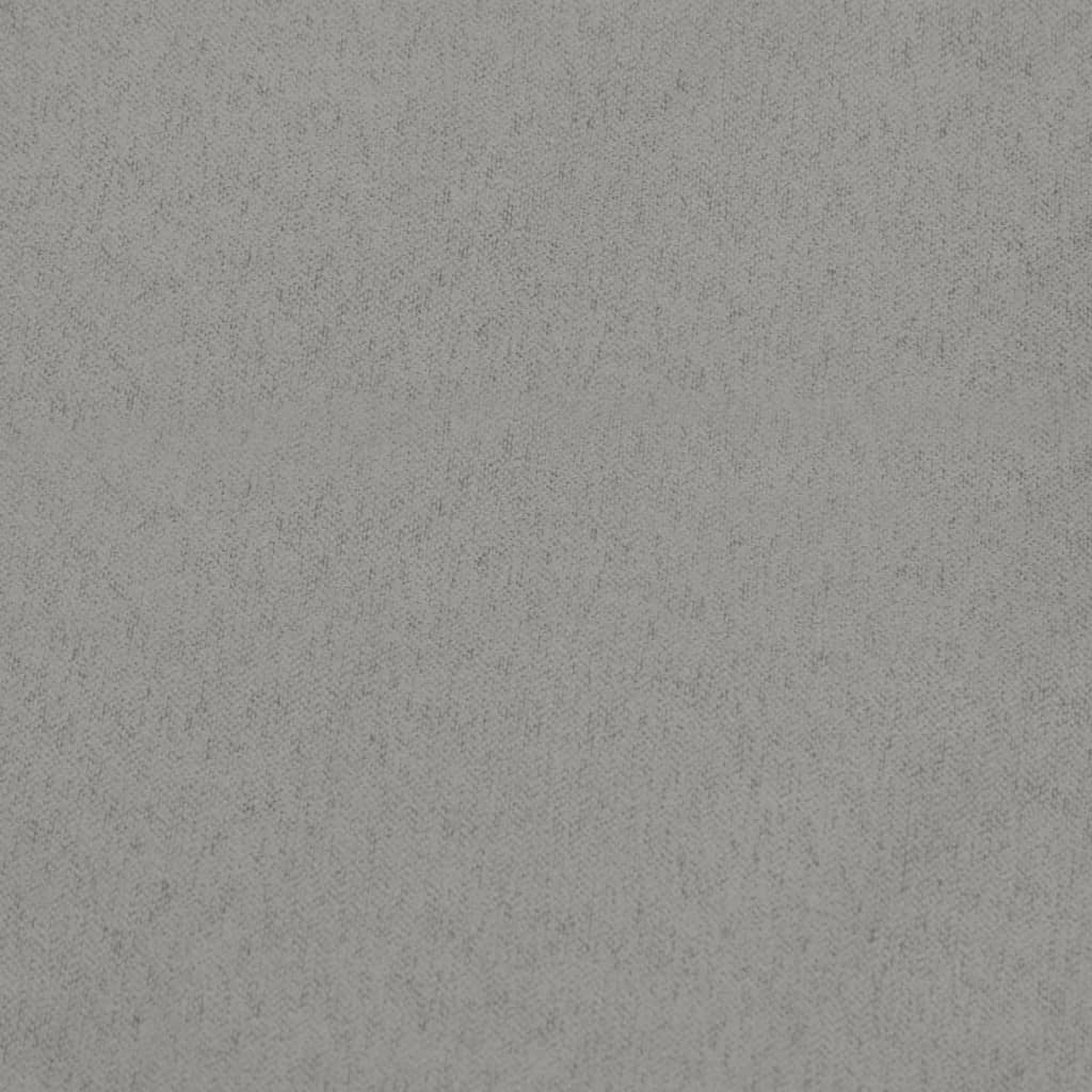 Schaukelsessel mit Hocker Gleitend Hellgrau Stoff