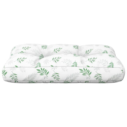 Palettenkissen Blattmuster 50x40x12 cm Stoff