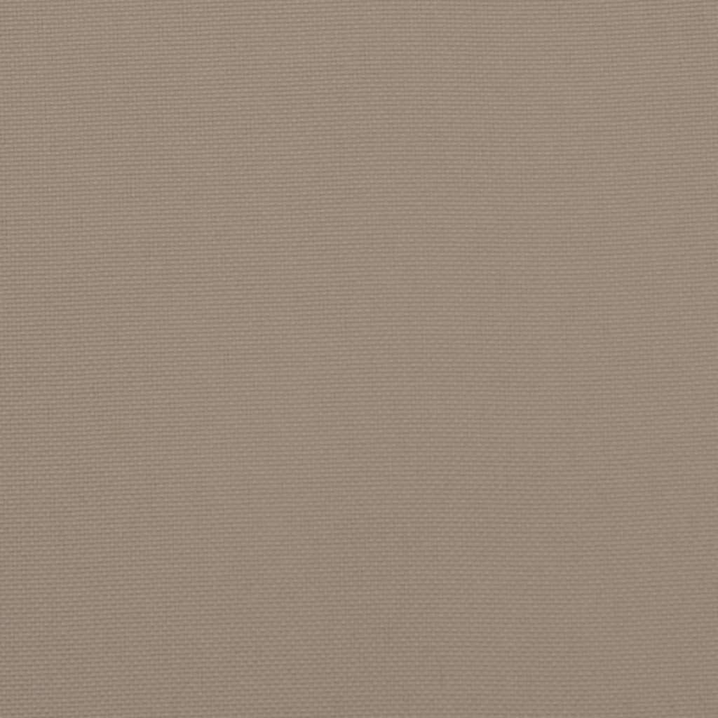 Palettenkissen Taupe 60x40x12 cm Stoff