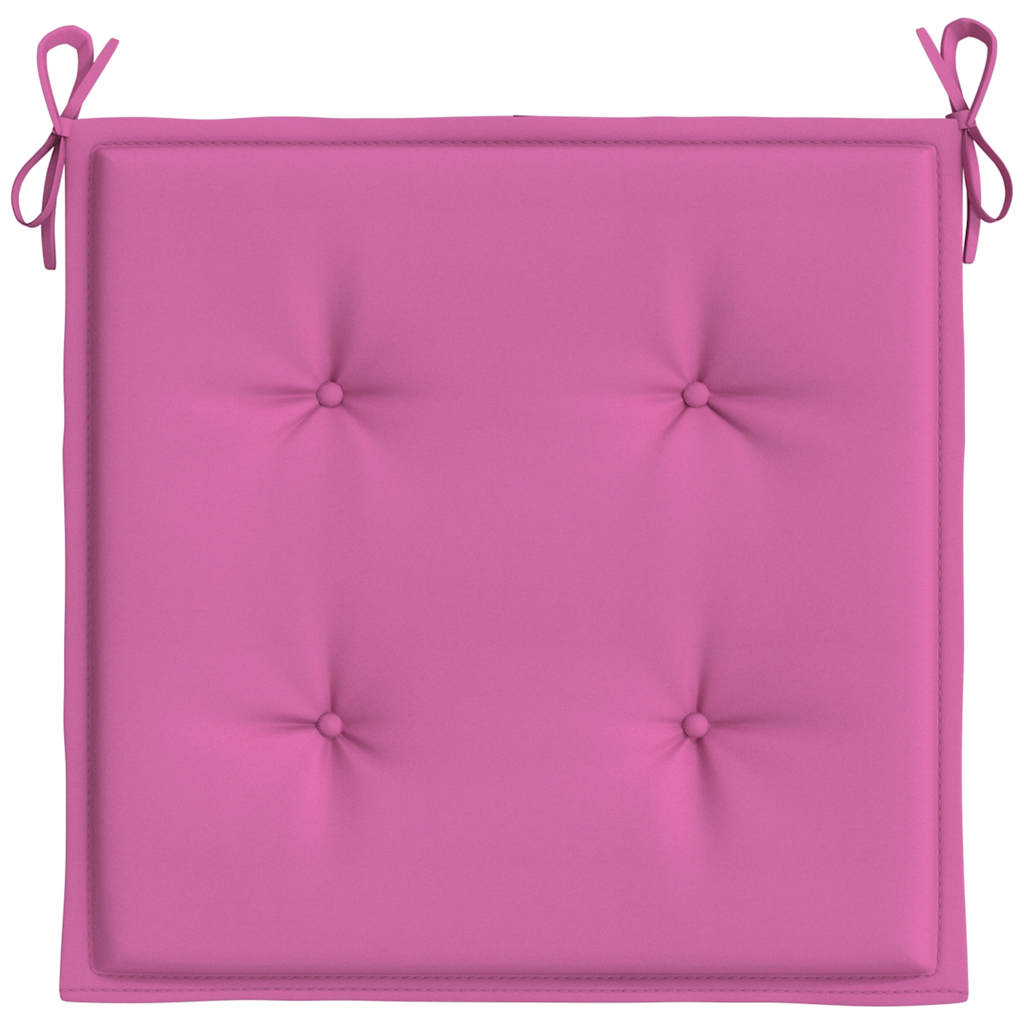 Gartenstuhl-Kissen 2 Stk. Rosa 50x50x4 cm Stoff