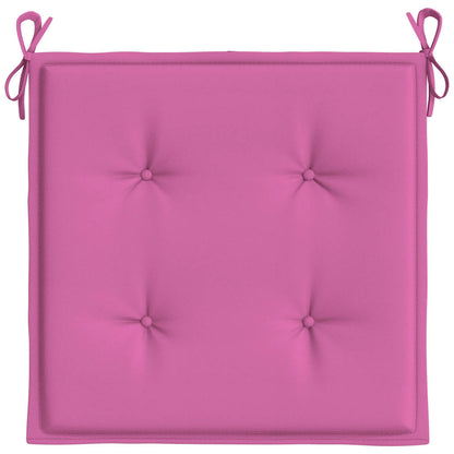 Gartenstuhl-Kissen 4 Stk. Rosa 50x50x4 cm Stoff