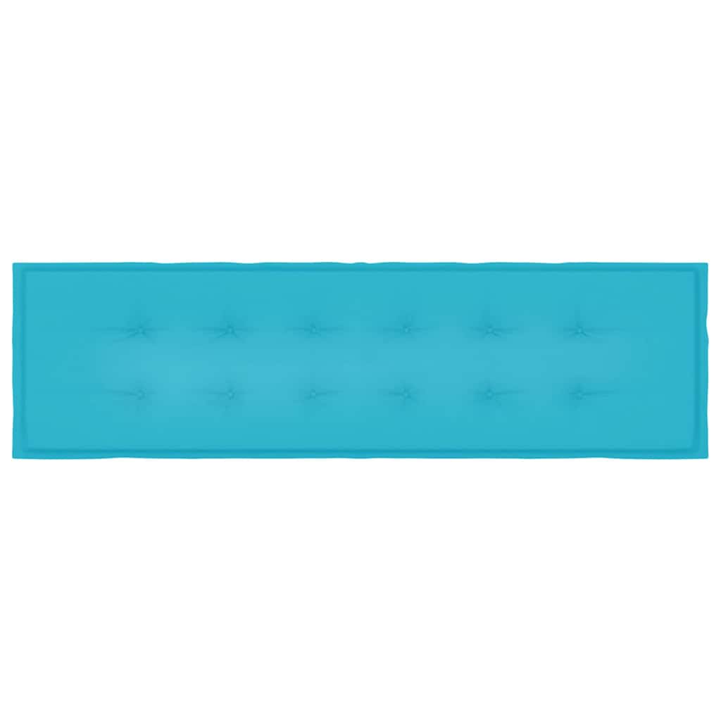 Bankpolster Uni Türkis 150 x 50 x 3 cm Oxford-Stoff