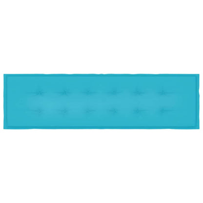 Bankpolster Uni Türkis 150 x 50 x 3 cm Oxford-Stoff