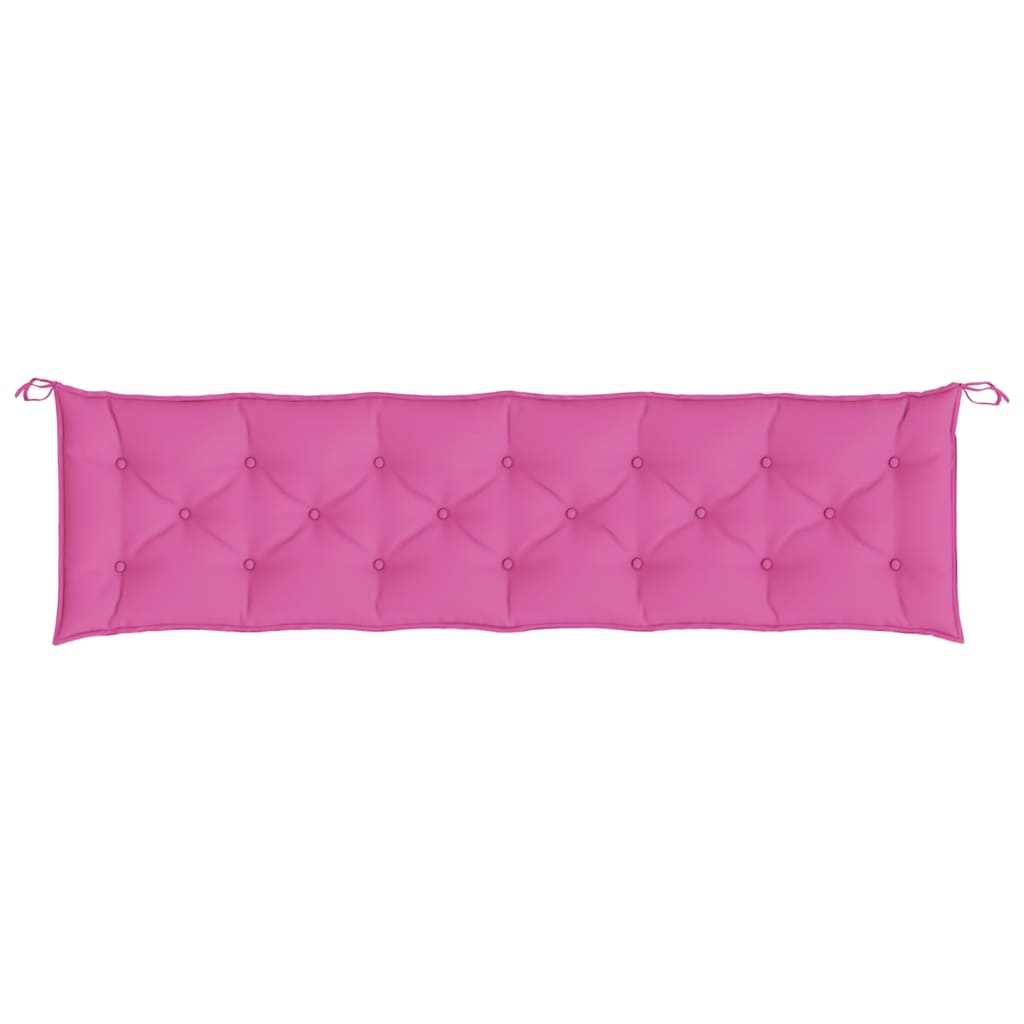 Gartenbank-Auflagen 2 Stk. Rosa 200x50x7 cm Stoff