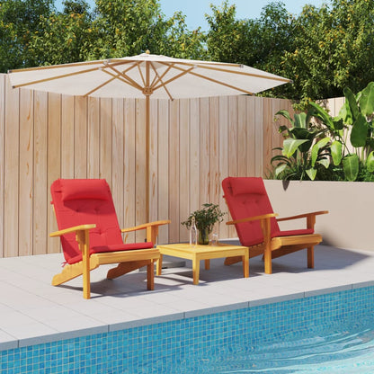 Adirondack-Auflagen 2 Stk. Rot Oxford-Gewebe