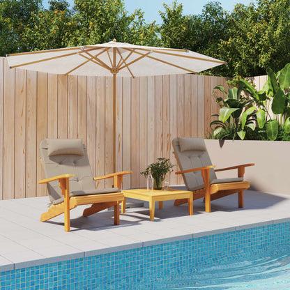 Adirondack-Auflagen 2 Stk. Taupe Oxford-Gewebe