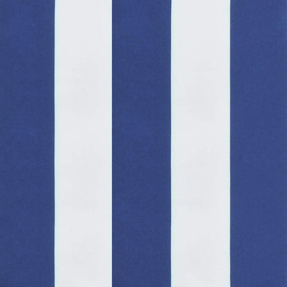 Hochlehner-Auflagen 6 Stk. Blau & Weiß Gestreift Oxford-Gewebe