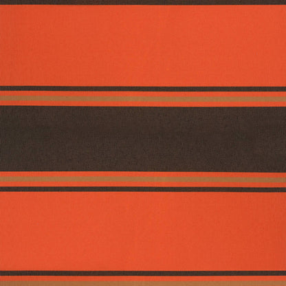 Markise Einziehbar Orange und Braun 4,5x3 m Stoff und Aluminium
