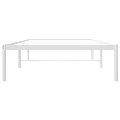 Bettgestell Metall Weiß 90x200 cm