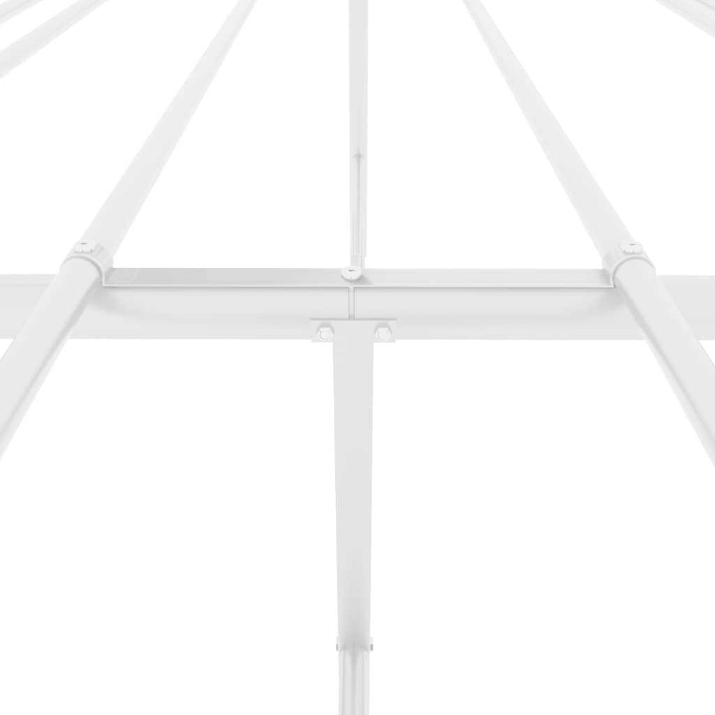 Bettgestell Metall Weiß 140x190 cm