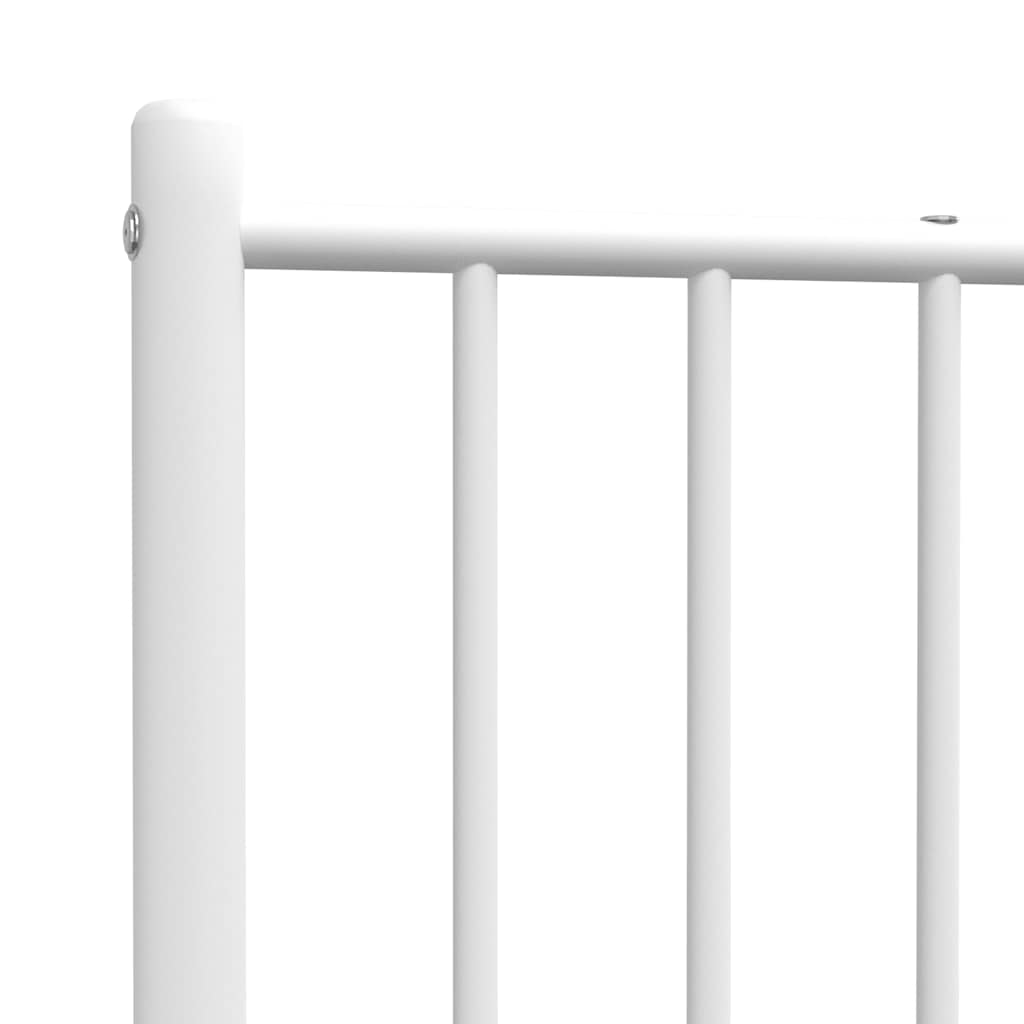 Ersatz-Kopfteil Metall Weiß 100 cm