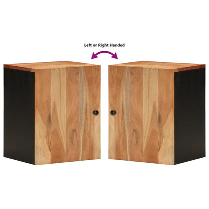 Bad-Wandschrank 38x33x48 cm Massivholz Akazie