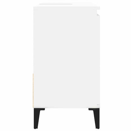 Badschrank Weiß 65x33x60 cm Holzwerkstoff