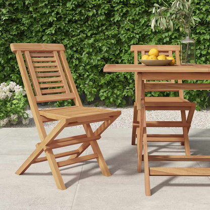 Gartenstühle 2 Stk. Klappbar 47x63x90 cm Massivholz Teak