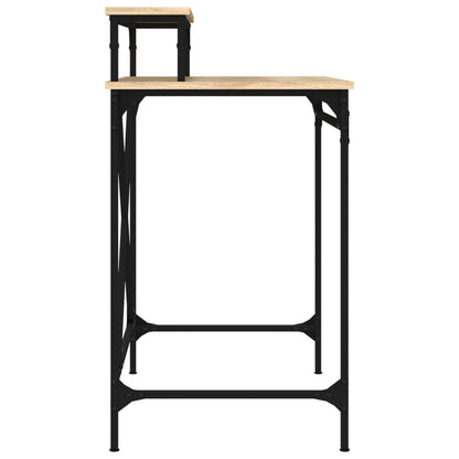 Schreibtisch Sonoma-Eiche 80x50x90 cm Holzwerkstoff und Eisen